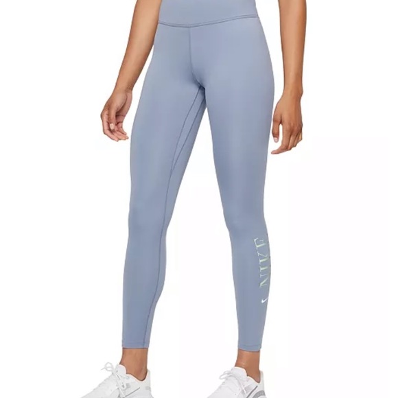 Nike | Dri-fit leggings in dusty blue. NWOT - Picture 1 of 5